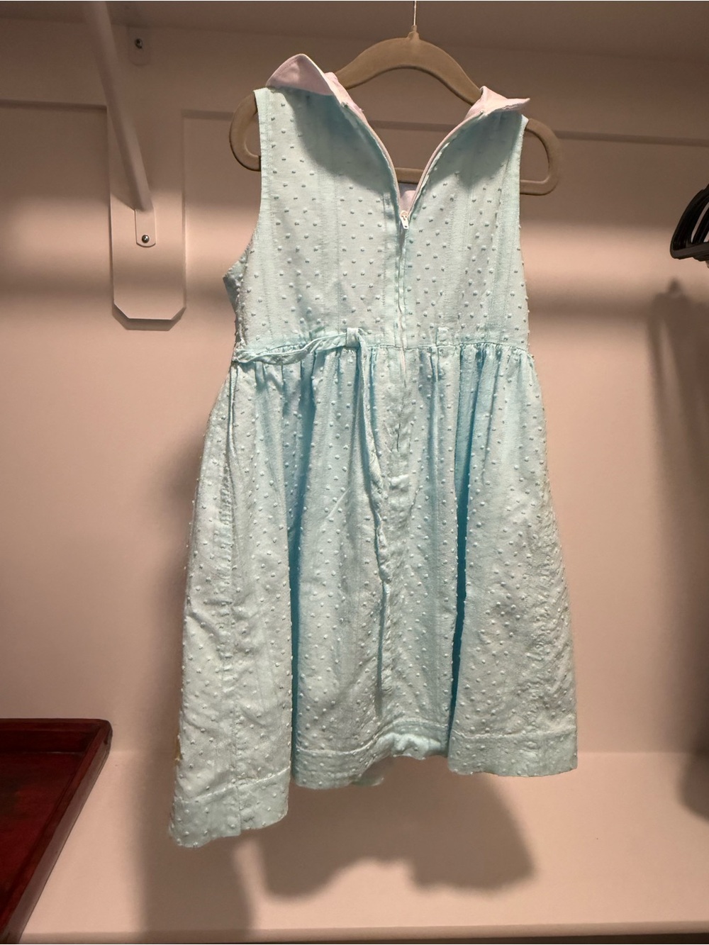 Florence Eiseman Light Blue Dress with White Peter Pan Collar - Picture 7 of 7